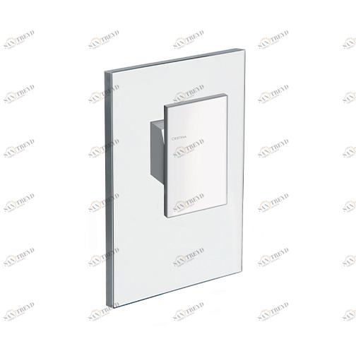 CRITA686 Наружные части смесителя для душа CRICS535 с металлической пластиной Cristina Rubinetterie 