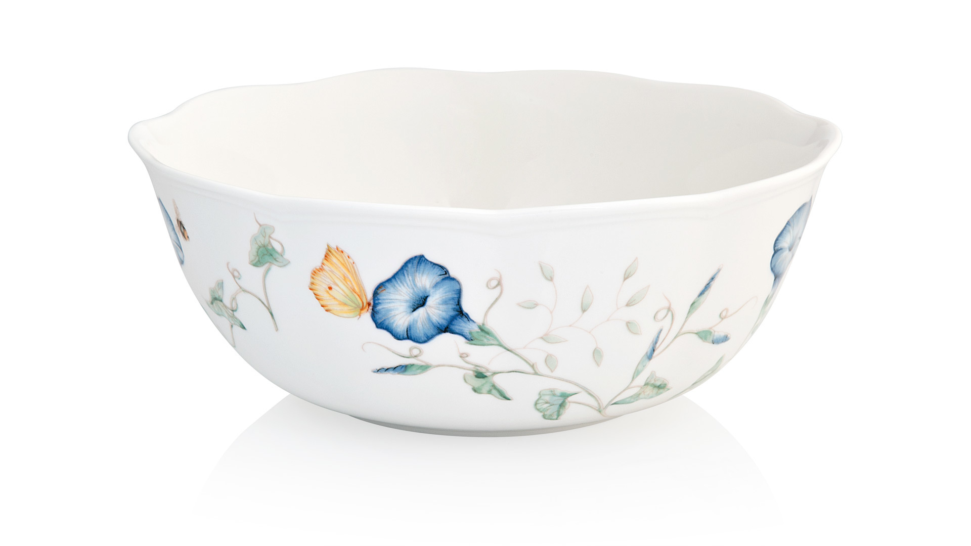 10524883 Lenox Салатник круглый Lenox "Бабочки на лугу" 23см Фарфор  - Вид №1