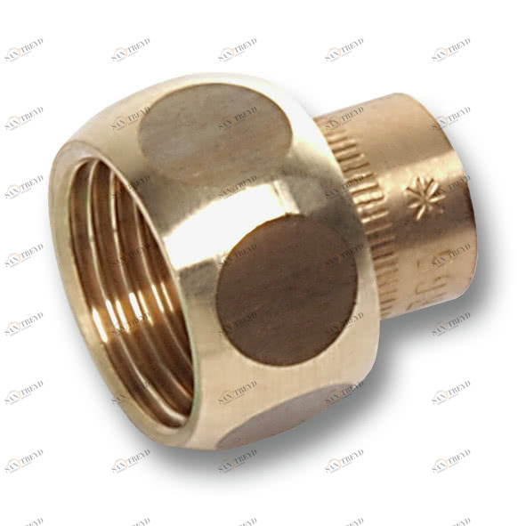 143591534 SANHA 4359G разъемное соединение ВП, бронза, с плоск.упл. 15x3/4 мм 