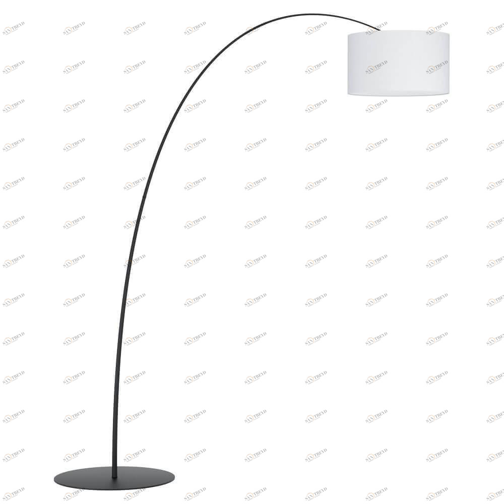 Торшер с абажуром 220х46 см черно-белый Lesquerde 39637 EGLO LESQUERDE 00-3889289 Белый;черный 