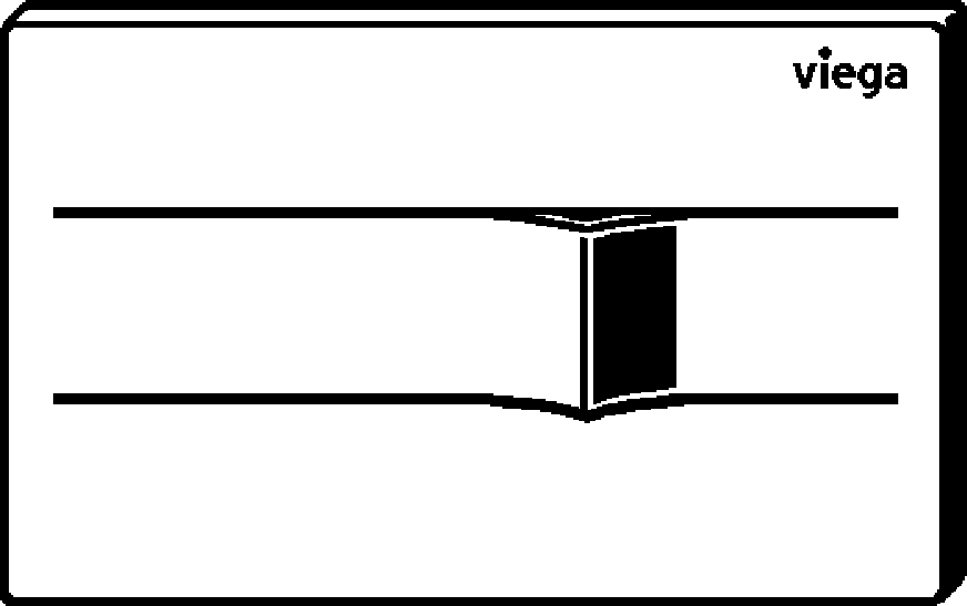 Viega Панель смыва Prevista для унитазов 8621.1 (773 540 1))  - Вид №2