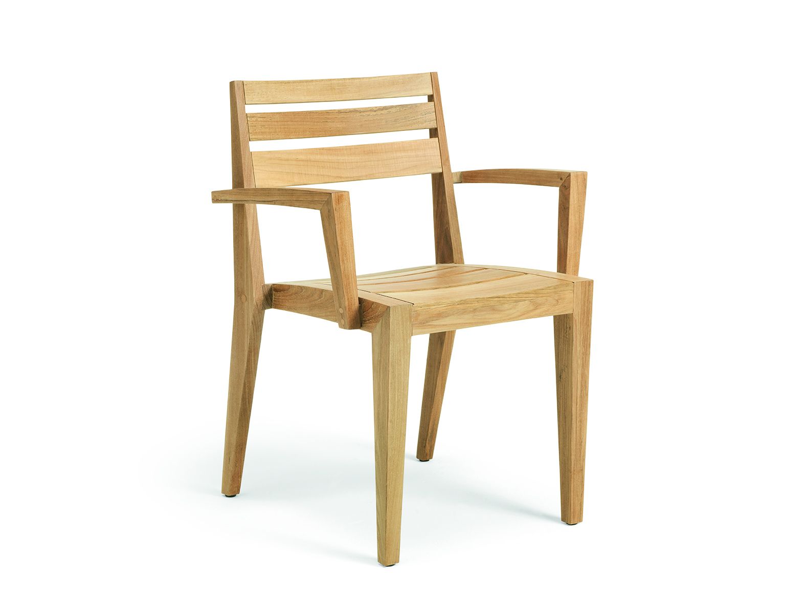 Стул для сада из тикового дерева с подлокотниками Ethimo Рибо ARCH-00084506
