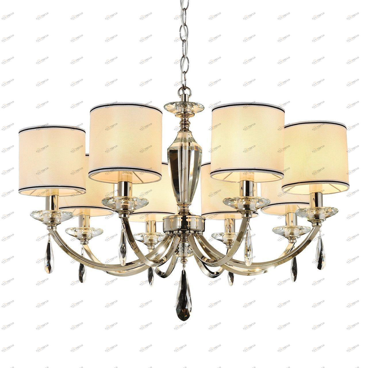 Подвесная люстра Omnilux Leonzio OML-86403-08 OMNILUX ДИЗАЙНЕРСКИЕ, LEONZIO 220282 Бежевый 