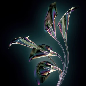 Картина на стекле Artabosko Стеклянный цветок 3 40x40 см 87811367 STLM-2186826