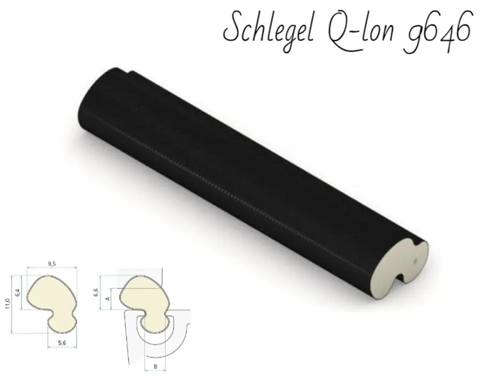 90804636 Уплотнитель Schlegel Q-lon 9646 3х10мм 20м черный STLM-0898187