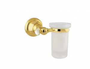 036280.000.01 Настенная подставка для зубных щеток с кристаллами Swarovski Золото 24К