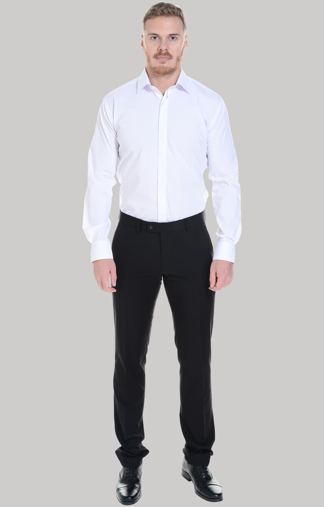 62467 Рубашка мужская  white El-Risto  Корпоративная одежда  размер 42/176-182  - Вид №5