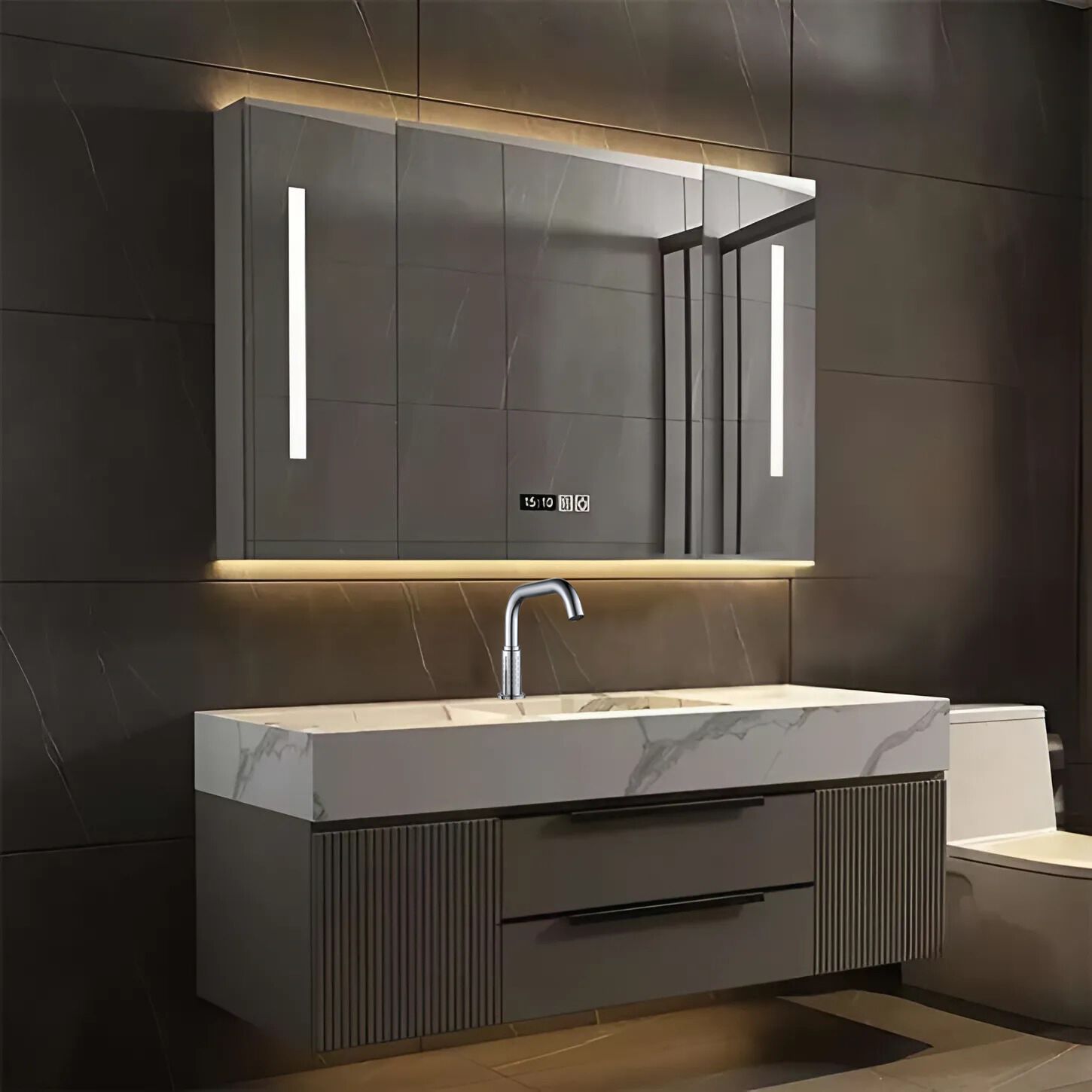 Однорычажный напольный инфракрасный смеситель для раковины Fontana Showers FS-CR9122 ARCH-00094702 - Вид №1