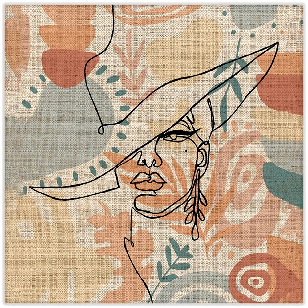 Картина на холсте Девушка минимализм 2 30x30 см FBRUSH STLM-2146195