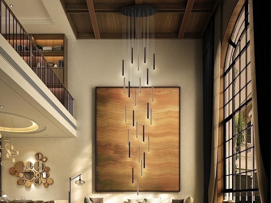 099164 Подвесной светильник 25L черно-золотой DIM 500 см Schuller Varas 