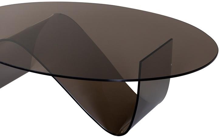 Tonin Casa Низкий овальный журнальный столик из стекла sun-id-1413685 - Вид №2