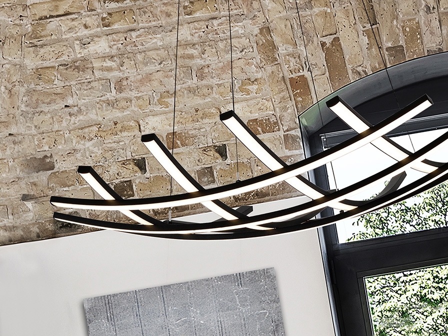 108977 Подвесной светильник 78Ø черный Schuller Trama II  - Вид №1