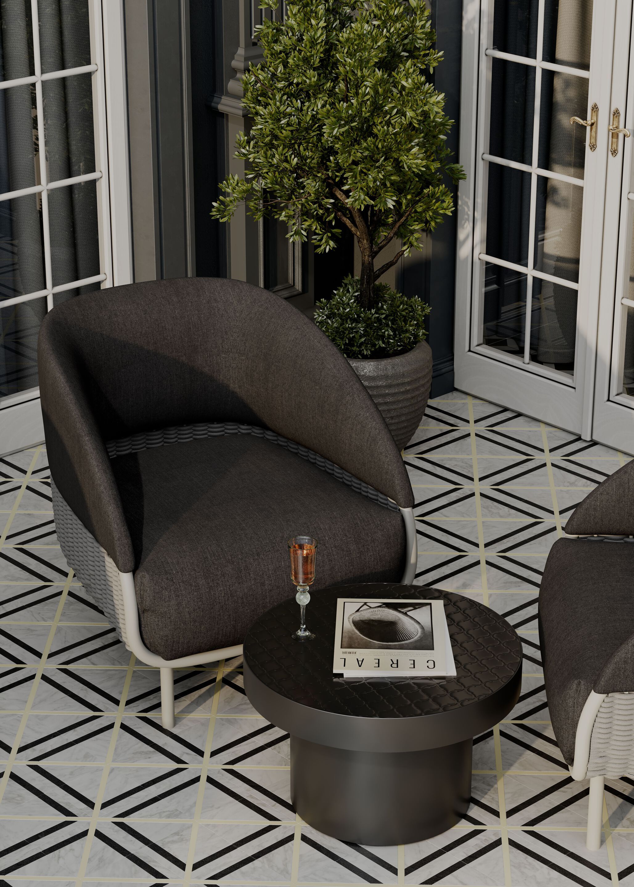 Садовое кресло в Sunbrella® YAAZ Barla ARCH-00002289 - Вид №1