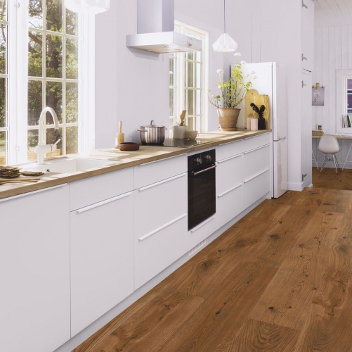 Инженерная доска Boen Chalet Antique Дуб Натур (Гладкая) 2000-4000х350 мм 2100430026 - Вид №2