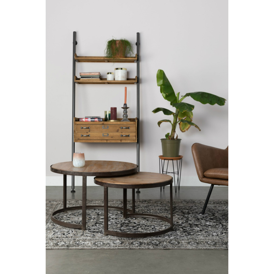 Набор столов кофейных Jack, 2 шт White Label Living 2300116 - Вид №1