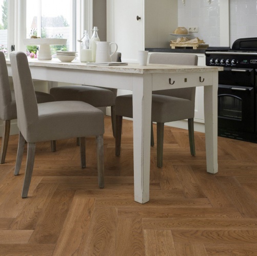 Паркет Ёлка Solidfloor New classic Шантильи Дуб Натур с брашью (Текстурированная) 610х122 мм 1195080 - Вид №4