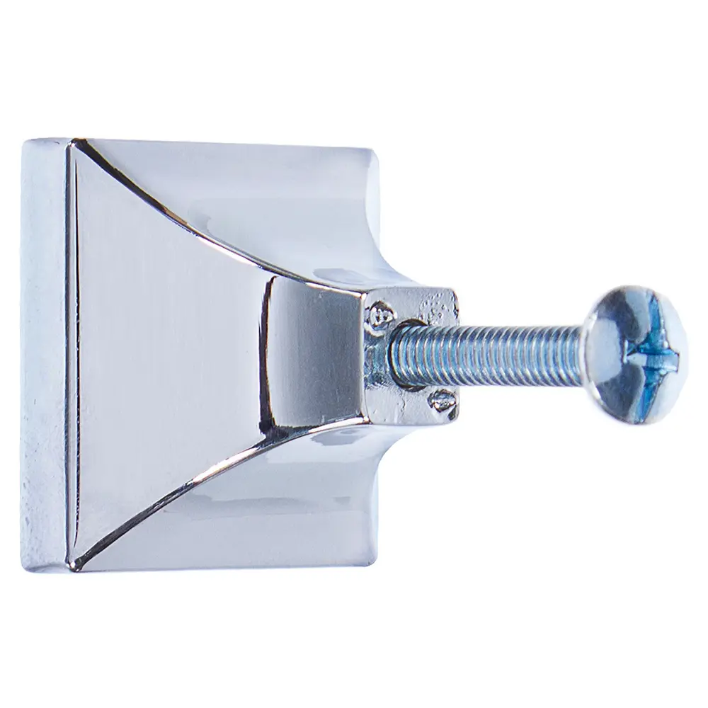 Мебельная ручка-кнопка RC411CP/CrW.4 металл цвет глянцевый хром BOYARD STLM-2175571 - Вид №1