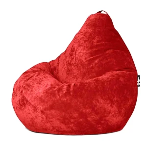 91470664 Кресло-мешок Goodpoof XXL 85x125x85 см вельвет цвет красный STLM-1418508