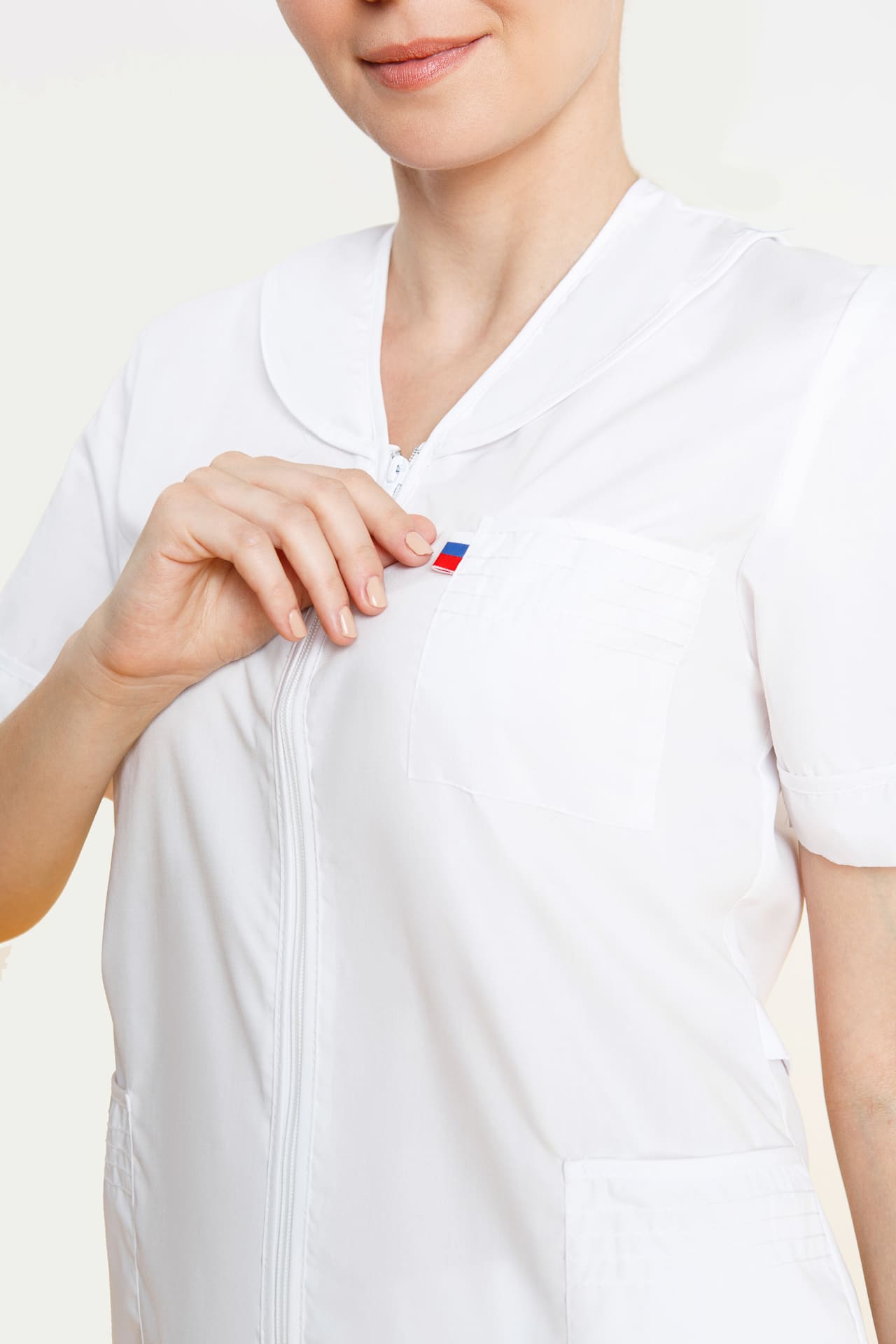 66236 Халат "Сервис" белый  Медицинская одежда  размер 52/158-164 Спецодежда  - Вид №6