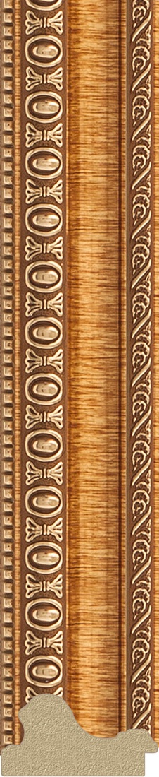 BY 3010 Зеркало в багетной раме - золотые бусы на бронзе 60 mm EVOFORM Definite - Вид №3