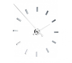 095574 Часы L 12 хром-белый Nomon Tacon