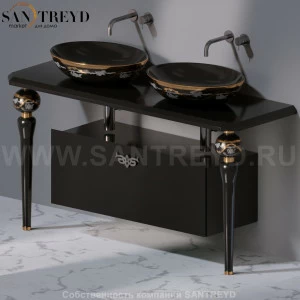 AeT ITALIA Deco Тумба CASSETTIERA черная C276L100..104