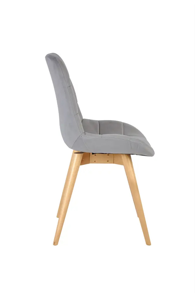 91729678 Комплект обеденных стульев 2 шт Polini Home verona sd 53х89х58 см велюр цвет светло-серый STLM-0860121