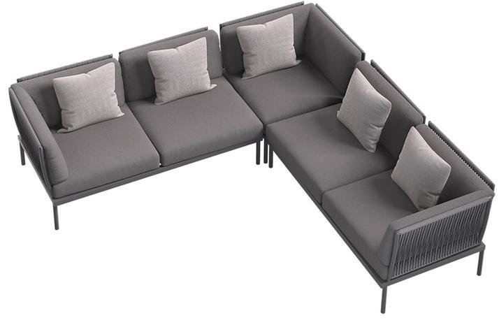 Atmosphera 2-местный тканевый садовый диван Flash Fsh.mc - Вид №2