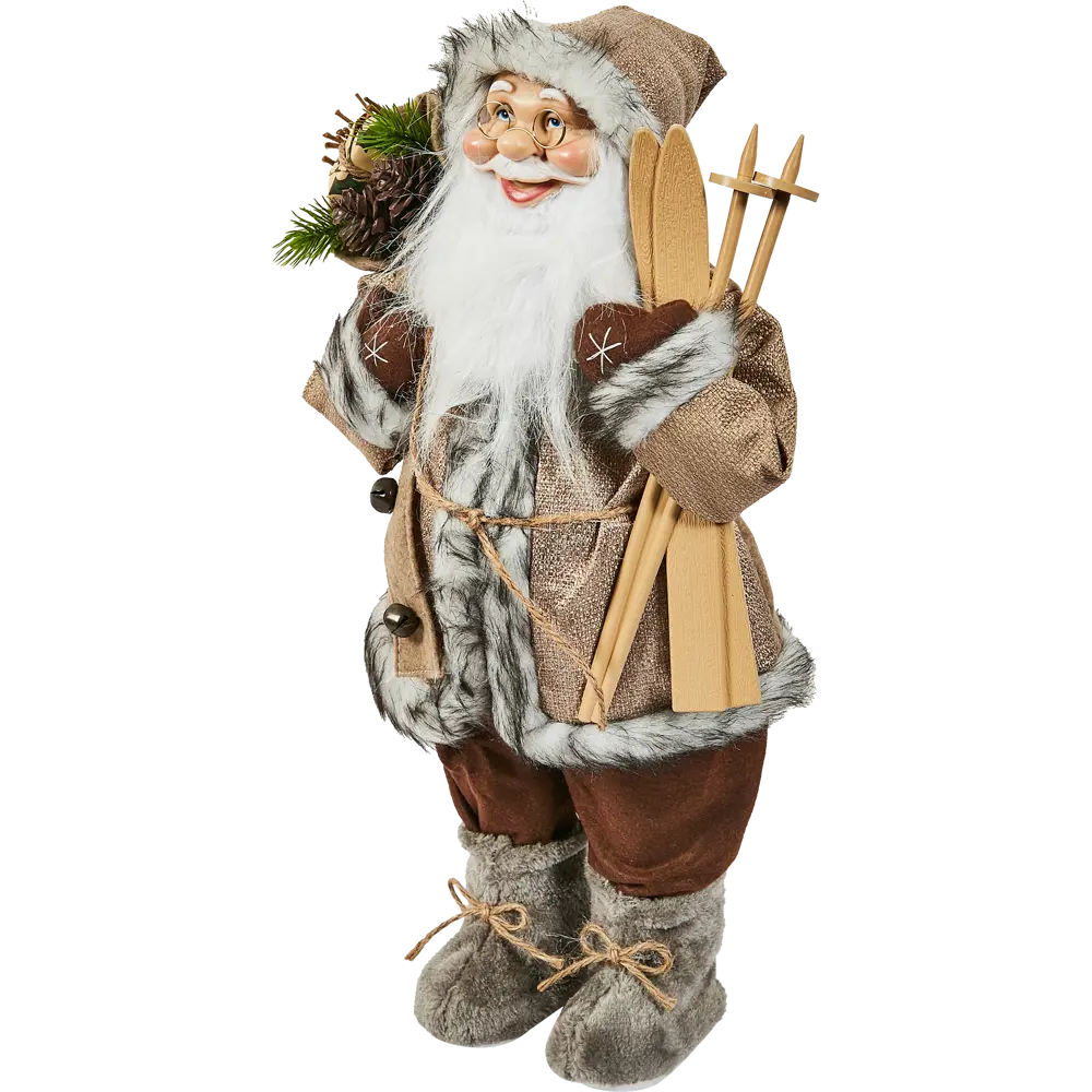 87547270 Фигура декоративная Санта в бежевом 60см STLM-1505450 Santreyd Christmas - Вид №1