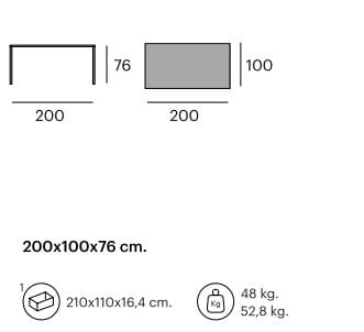 Прямоугольный бетонный стол Pilma CHARLES ARCH-00144024 - Вид №3