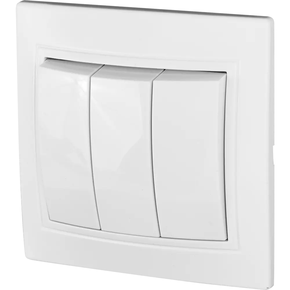 TDM ELECTRIC Выключатель встраиваемый 3-клавишный белый 85591335 Таймыр STLM-0064422