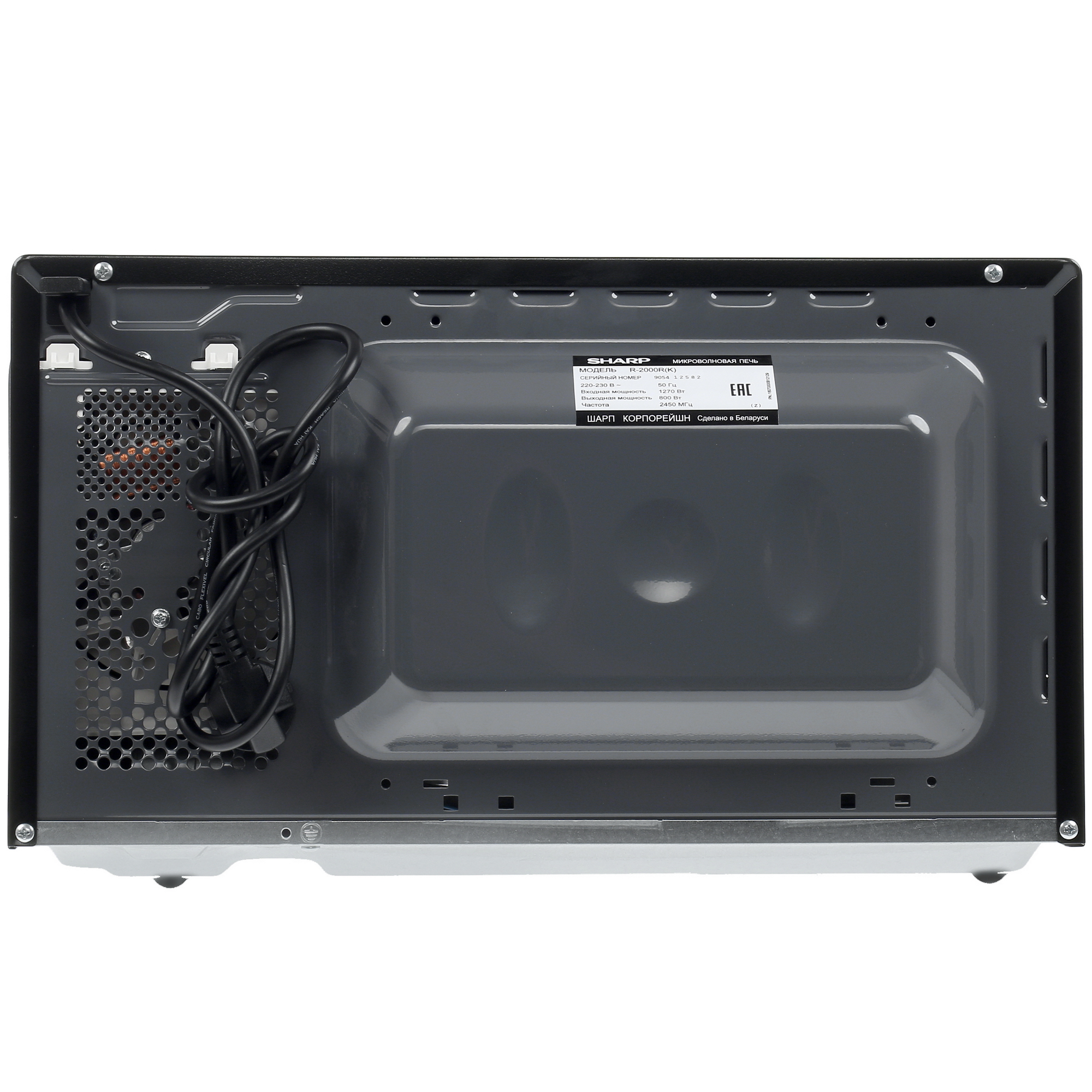 8119902 Микроволновая печь Sharp R-2000RK черный STDN-0015928 - Вид №6