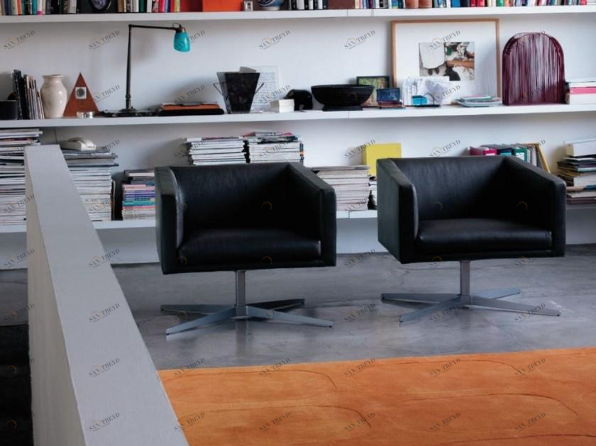 Verzelloni Кресло со съемным чехлом из кожи с 4 спицами Cubica sun-id-1402066