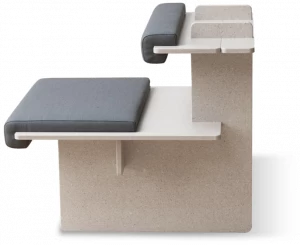 Richard Lampert Модульная скамья с огнестойкой обивкой