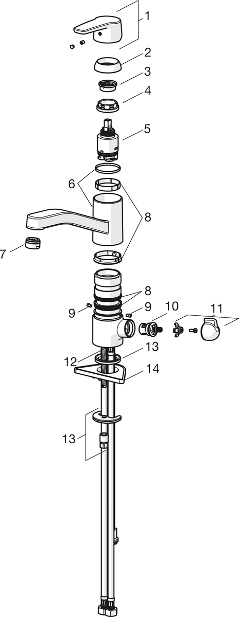 Oras 3935 Смеситель для кухни с клапаном 3935 Saga Хром  - Вид №4