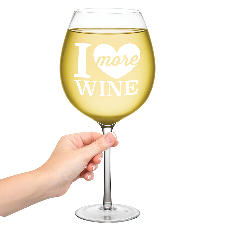 BMWG-IM Бокал для вина , i love more wine, 750 мл BigMouth  - Вид №2