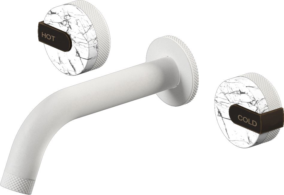 E-11530-R2MW-L1OB-WT Смеситель для умывальника из 19,1см носикем (внешняя часть) GRAFF MOD+