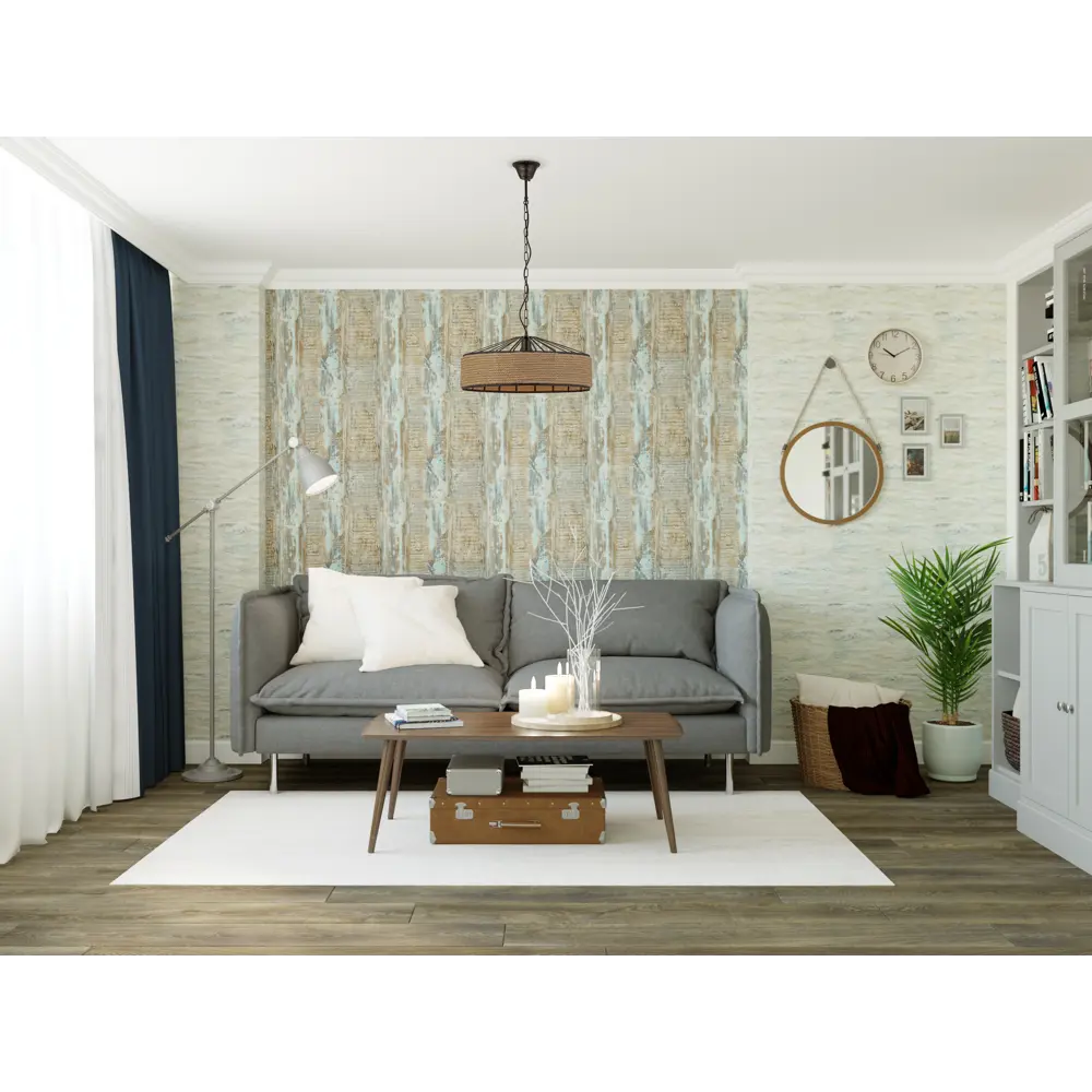 Штора на ленте «Ультрамарин» 145х260 см цвет синий ВАСИЛИСА STLM-2191414 - Вид №7