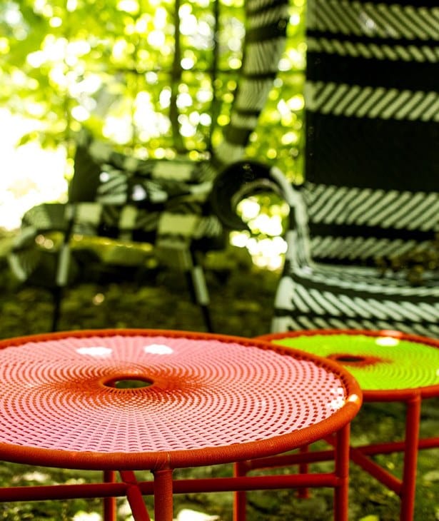 Круглый стол из стали и цветной полиэтиленовой проволоки MOROSO M'afrique ARCH-00051582 - Вид №9