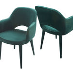 FUPP0009 Зеленое бархатное кресло Хайбери ijlbrown  - Вид №5