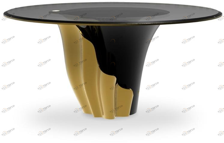 KOKET Обеденный стол круглый лакированный Yasmine sun-id-1457938