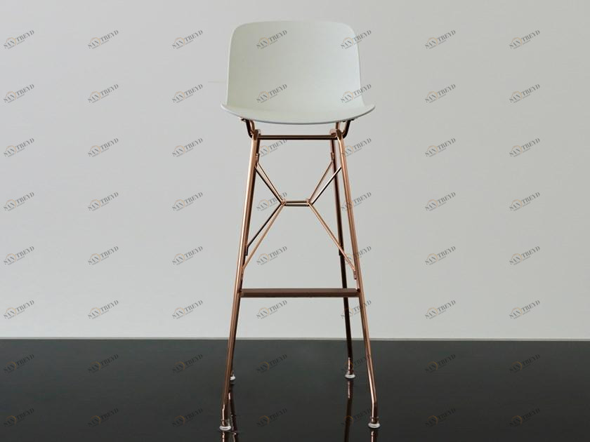 Magis Высокий табурет из полипропилена и стали Troy sun-id-1477381