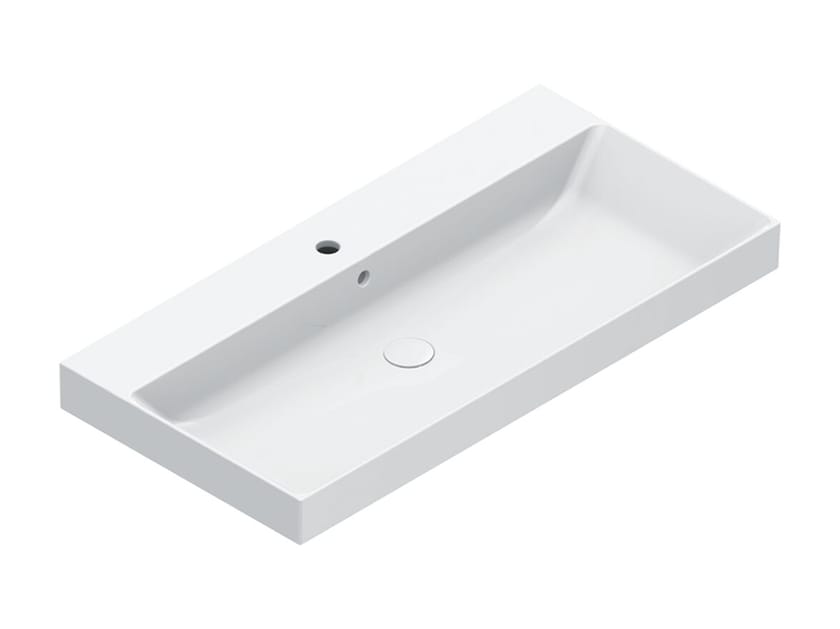Прямоугольная раковина с одной столешницей CERAMICA CATALANO ноль ARCH-00018059