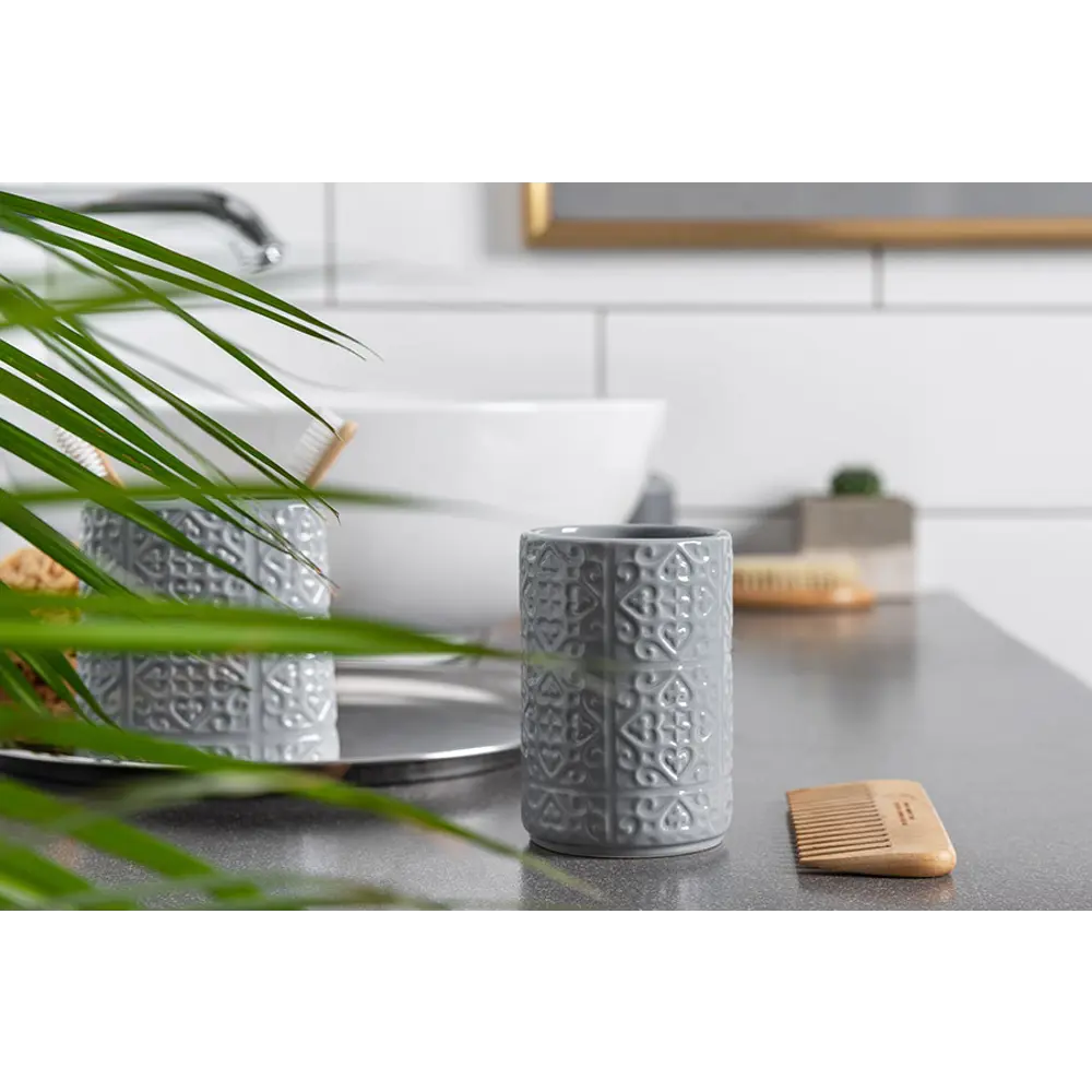 Стакан для зубных щёток Grey VERRAN STLM-2056035 - Вид №7