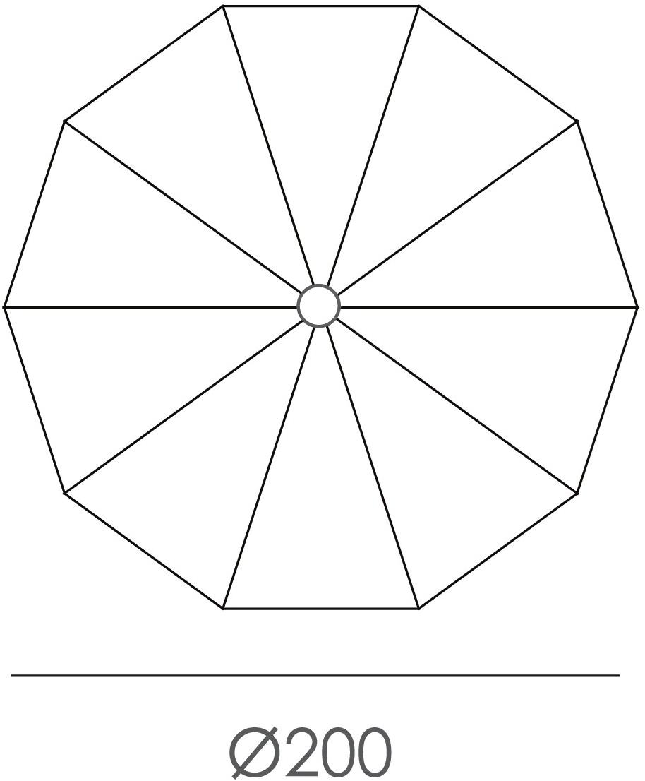 Ezpeleta Круглый зонт из стали и полосок из рафии  Spsz02d2000001t  - Вид №3