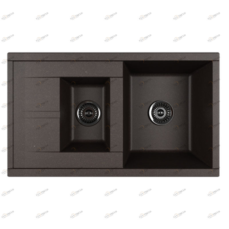 1A716232DE280 Мойка кухонная прямоугольная AQUATON ДЕЛИЯ