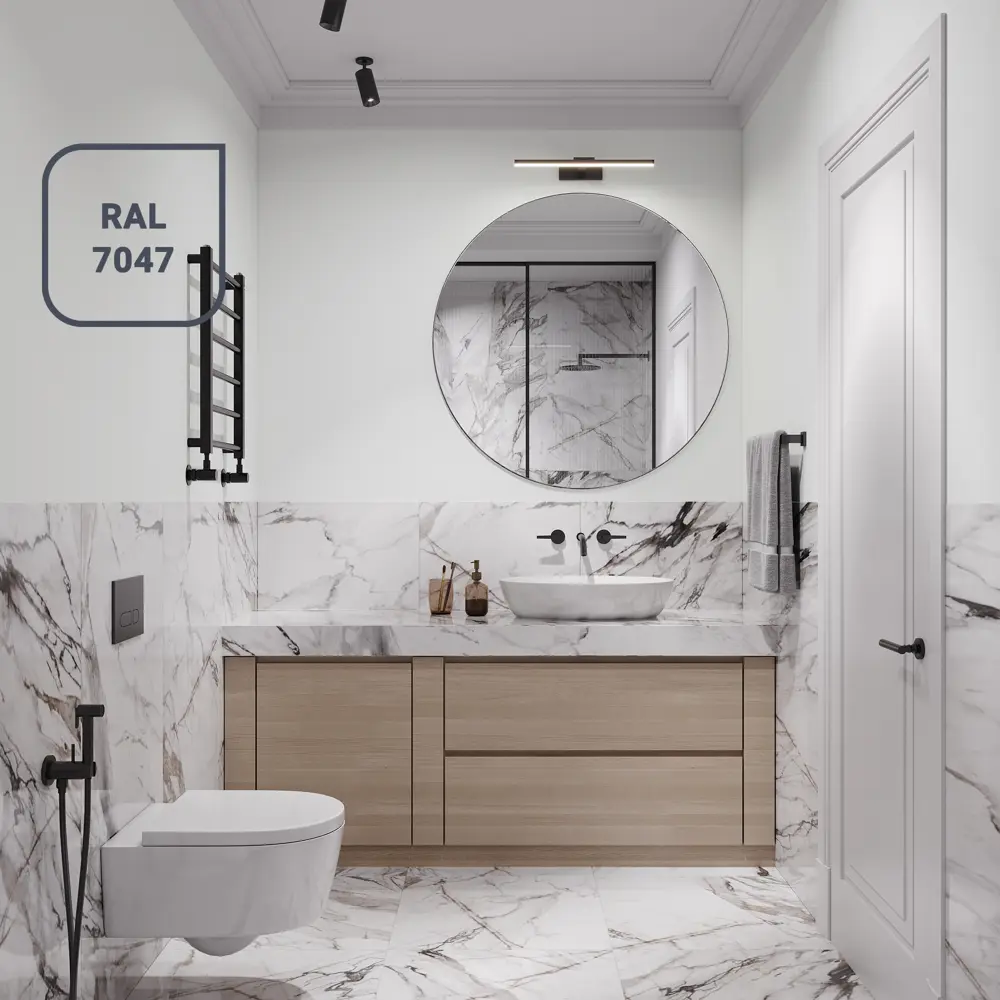 OLIMP Акриловая краска для влажных помещений - белая матовая 9л 84391893 STLM-0049090 - Вид №3