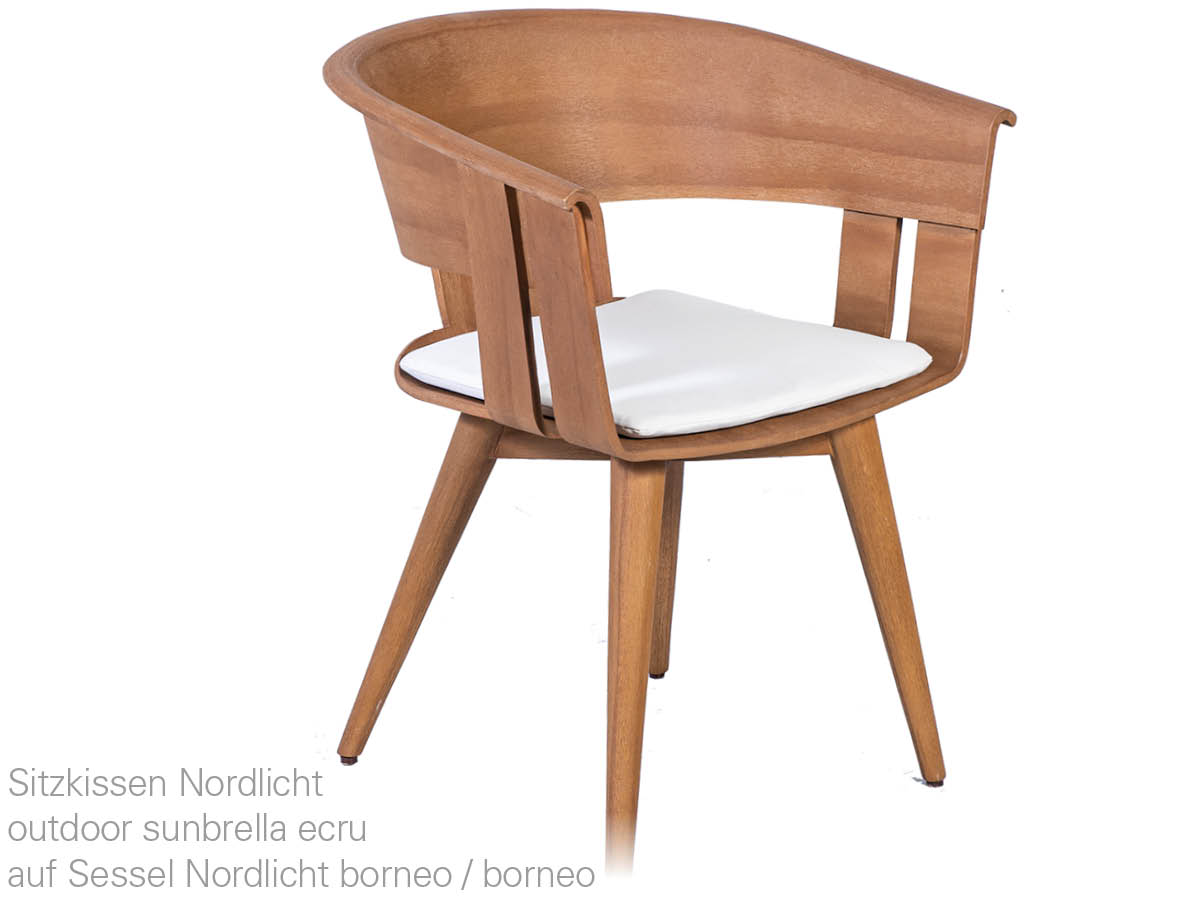 10.00.1540 Подушка кресла Nordlicht Outdoor classic ecru Mbm  - Вид №4