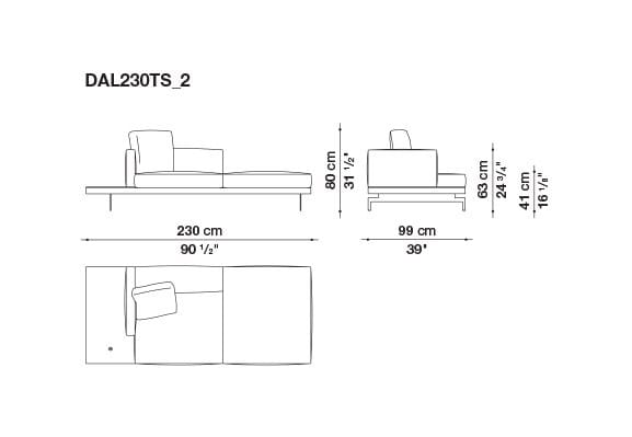3-местный тканевый диван B&B Italia док ARCH-00033457 - Вид №11