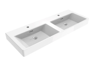 Керамическая двойная подвесная раковина